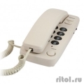 RITMIX RT-100 ivory {Телефон проводной Ritmix RT-100 бежевый [повторный набор, регулировка уровня громкости, световая индикац]}  [Гарантия: 1 год]