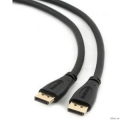 ������ DisplayPort Gembird/Cablexpert, v1.2 (�������� �������� �� 21.6����/�), 1.8�, 20M/20M, ������, ����� (CC-DP2-6)  [��������: 3 ������]