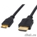 Exegate EX257910RUS Кабель HDMI to miniHDMI (19M -19M) 1м Exegate, ver1.4, позолоченные контакты  [Гарантия: 1 год]
