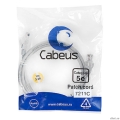 Cabeus PC-UTP-RJ45-Cat.5e-1m ����-���� U/UTP, ��������� 5�, 2xRJ45/8p8c, ����������������, �����, PVC, 1�  [��������: 2 ������]