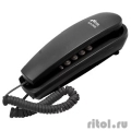 RITMIX RT-005 black {проводной телефон, повторный набор номера, настенная установка, кнопка выключения микрофона, регулятор громкости звонка}  [Гарантия: 1 год]