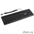 Exegate EX263906RUS Клавиатура Exegate LY-331L, &lt;USB, шнур 2м, черная,  104кл, Enter большой>, Color box             [Гарантия: 1 год]