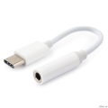 Cablexpert ���������� USB, USB Type-C/Jack3.5F, ������� (CCA-UC3.5F-01-W)  [��������: 3 ������]