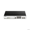 D-Link DGS-1210-10P/ME/B1A ����������� L2 ���������� � 8 ������� 10/100/1000Base-T � 2 ������� 1000Base-X SFP (8 ������ PoE 802.3af/at, PoE-������ 78 ��)  [��������: 1 ���]