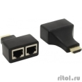 ORIENT HDMI extender VE041, удлинитель до 30 м по витой паре, FHD 1080p/3D, HDCP, подключается 2 кабеля UTP Cat5e/6, не требуется внешнее питание (30041)  [Гарантия: 1 год]