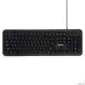 Клавиатура Gembird KB-200L черный  USB {104 клавиши, подсветка белая, кабель 1.45м}  [Гарантия: 1 год]