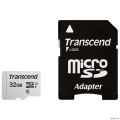 Micro SecureDigital 32Gb Transcend TS32GUSD300S-A {MicroSDHC Class 10 UHS-I, SD adapter}  [��������: 1 ���]