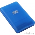 AgeStar 3UBCP3 (BLUE) USB 3.0 Внешний корпус 2.5" SATAIII HDD/SSD USB 3.0, пластик, синий, безвинтовая конструкция  [Гарантия: 6 месяцев]