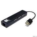 5bites ������-������� UA2-45-06BK USB2.0 ������� ����� / 3*USB2.0 / RJ45 100MB / BLACK  [��������: 6 �������]
