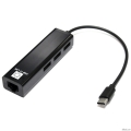 5bites ������-������� UA3C-45-09BK Type-C / 3*USB2.0 ������� ����� / RJ45 100MB / BLACK  [��������: 6 �������]