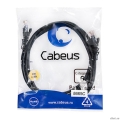 Cabeus PC-UTP-RJ45-Cat.6-2m-BK ����-���� U/UTP, ��������� 6, 2xRJ45/8p8c, ����������������, ������, PVC, 2�  [��������: 2 ������]