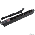 Exegate EX280845RUS ���� ������� ExeGate ServerPro PDU-19H806 Al-8S-C14-3-SW, 19", 1U, ����, 8Schuko, ������ � C14 3�  [��������: 1 ���]