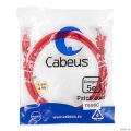 Cabeus PC-UTP-RJ45-Cat.5e-1.5m-RD-LSZH ����-���� U/UTP, ��������� 5�, 2xRJ45/8p8c, ����������������, �������, LSZH, 1.5�  [��������: 2 ������]
