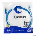 Cabeus PC-UTP-RJ45-Cat.5e-1.5m-BL-LSZH ����-���� U/UTP, ��������� 5�, 2xRJ45/8p8c, ����������������, �����, LSZH, 1.5�  [��������: 2 ������]