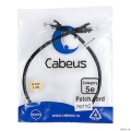 Cabeus PC-UTP-RJ45-Cat.5e-0.5m-BK-LSZH ����-���� U/UTP, ��������� 5�, 2xRJ45/8p8c, ����������������, ������, LSZH, 0.5�  [��������: 2 ������]