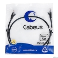 Cabeus PC-UTP-RJ45-Cat.5e-1m-BK-LSZH ����-���� U/UTP, ��������� 5�, 2xRJ45/8p8c, ����������������, ������, LSZH, 1�  [��������: 2 ������]