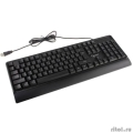 Клавиатура Gembird KB-220L {с подстветкой, USB, черный, 104 клавиши, подсветка Rainbow, кабель 1.5м, водоотталкивающая поверхность}  [Гарантия: 1 год]