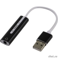 ORIENT AU-04PLB, Адаптер USB to Audio (звуковая карта), jack 3.5 mm (4-pole) для подключения телефонной гарнитуры к порту USB, кнопки: громкость +/-, играть/пауза/вперед/назад; Windows/Linux/MAC OS  [Гарантия: 1 год]
