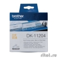 Brother DK11204 Универсальные наклейки 17 x 54 мм, 400 наклеек в рулоне  [Гарантия: 2 недели]