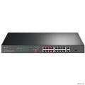 TP-Link TL-SL1218P ���������� � 16 ������� PoE+ 10/100 ����/�, ���������� ������ RJ45 � ��������������� ������ RJ45/SFP  [��������: 3 ����]