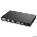 Zyxel GS190048HPV2-EU0101F Smart L2 PoE + switch, rack 19 ", 48xGE (24xPoE +), 2xSFP, PoE budget 170 W  [: 5 ]