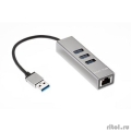 Telecom ���������� USB 3.0 -->RJ-45 1000Mbps +3 USB3.0, Aluminum Shell, 0.2� Telecom <TA311U>  [��������: 1 ���]