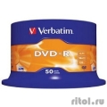Verbatim  Диски DVD-R  4.7Gb 16-х, 50шт, Cake Box (43548)  [Гарантия: 2 недели]