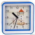 Perfeo Quartz часы-будильник "PF-TC-010", квадратные 14,8*14,8 см, подвес на стену, маяк  [Гарантия: 1 год]