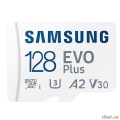 Micro SecureDigital 128GB Samsung MB-MC128KA/RU/EU/CN/KR EVO PLUS + adapter, Class10  [: 1 ]