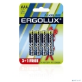 Ergolux  Alkaline LR03 BL 3+1(FREE) (LR03 BL3+1, батарейка,1.5В) (4шт. в уп-ке)  [Гарантия: 1 год]