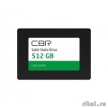 CBR SSD-512GB-2.5-LT22, ���������� SSD-����������, ����� "Lite", 512 GB, 2.5", SATA III 6 Gbit/s, SM2259XT, 3D TLC NAND, R/W speed up to 550/520 MB/s, TBW (TB) 256  [��������: 3 ����]