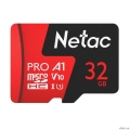 Micro SecureDigital 32GB Netac MicroSD card P500 Extreme Pro, retail version w/SD adapter [NT02P500PRO-032G-R]  [��������: 1 ���]