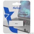 Netac USB Drive 8GB U185 NT03U185N-008G-20WH USB2.0 белый  [Гарантия: 1 год]