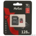 Micro SecureDigital 128GB Netac microSDXC Class10 NT02P500PRO-128G-R P500 Extreme Pro + adapter  [��������: 1 ���]