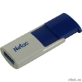 Netac USB Drive 16GB U182 Blue [NT03U182N-016G-30BL], USB3.0, сдвижной корпус, пластиковая бело-синяя  [Гарантия: 1 год]
