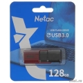 Netac USB Drive 128GB U182 Red USB3.0,retractable [NT03U182N-128G-30RE]  [: 1 ]